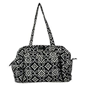 Vera Bradley Black & White Concerto Stroll Around Diaper Bag